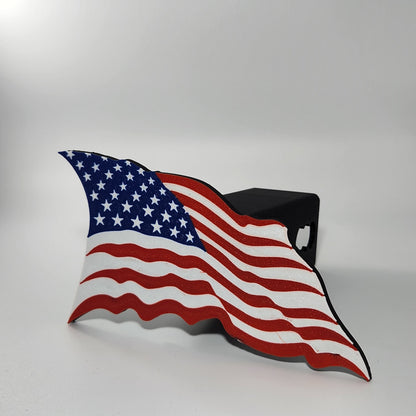 American Flag Hitch Cover